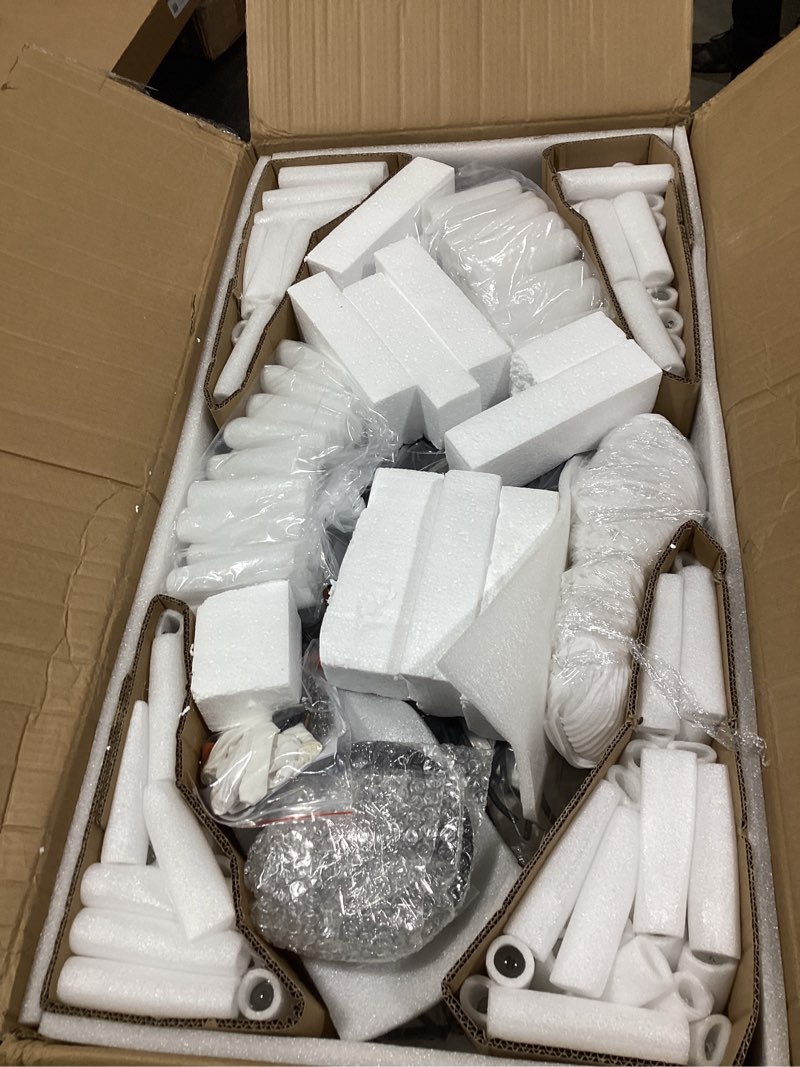 Condition photo showing Good Condition for Modern Crystal Chandelier, Tree Branch Style - D40" 10-Light Black Linear Raindrop Pendant for Dining, Living Room, Entryway, Foyer, Stairway, Bedroom Black Raindrop L40"-B