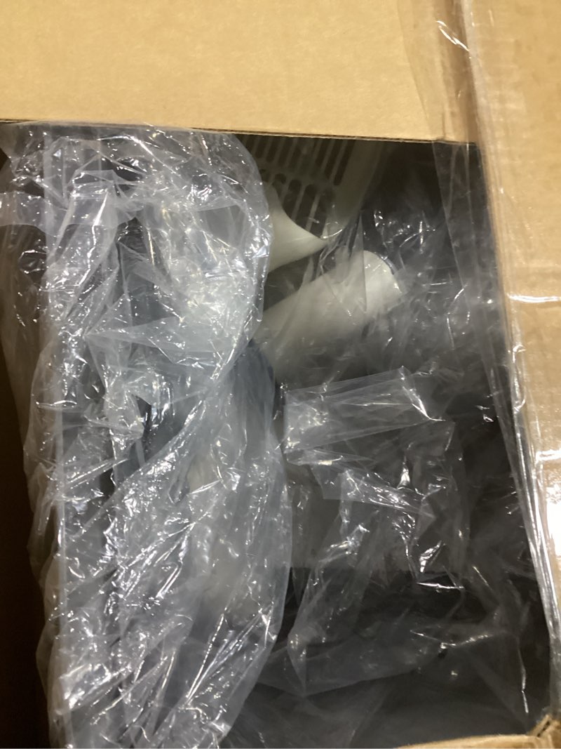 Condition photo showing As Is for Litter Box with Lid, Stainless Steel Litter Box, 12" Metal Litter Pan High Sides, Small Litter Tray for Kittens, Cat Litter Tray Covered Grey, Easy Clean 12" High Grey