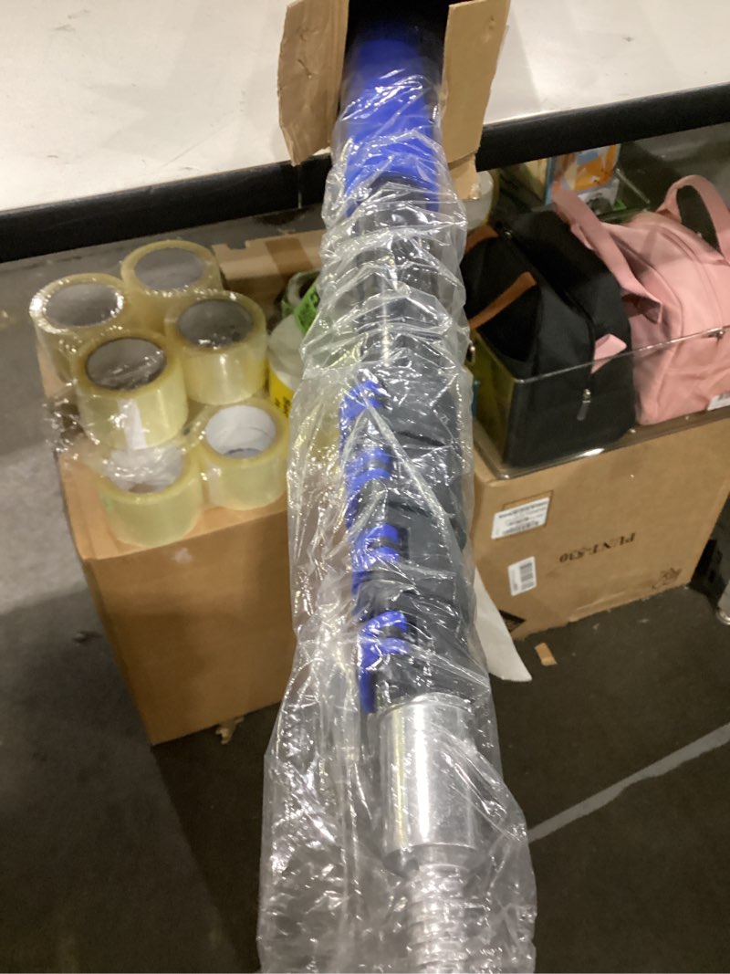 Condition photo showing As Is for 16ft swimming pool pole with brush, upgraded pool pole telescopic 16ft heavy duty with 19" pool brush head, adjustable length 4 to 16 feet, universal pole for skimmer net, brush, vacuum head
