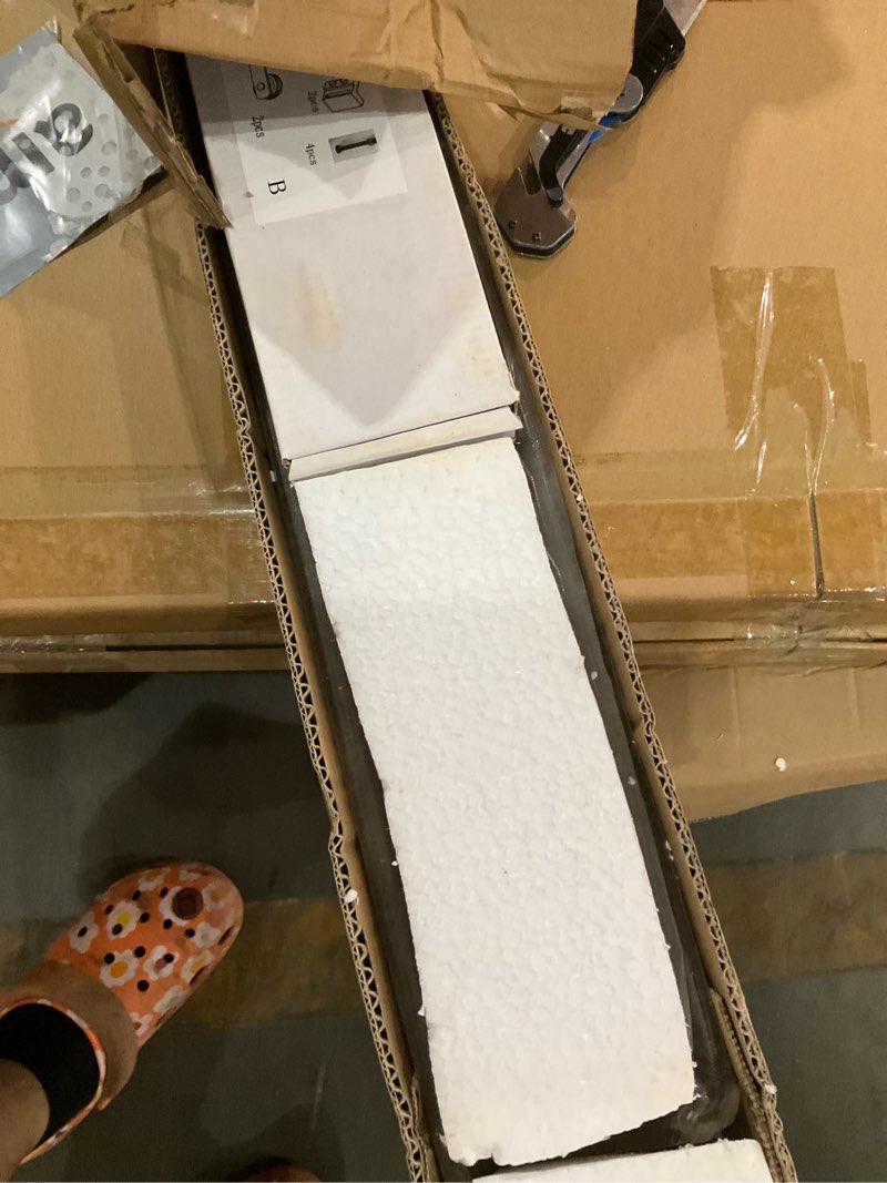Condition photo showing As Is for smartstandard 10ft double barn door hardware kit, sliding barn door track, heavy duty, smoothly and quietly-easy to install-includes step-by-step installation instruction fit 30" wide door panel 10 feet