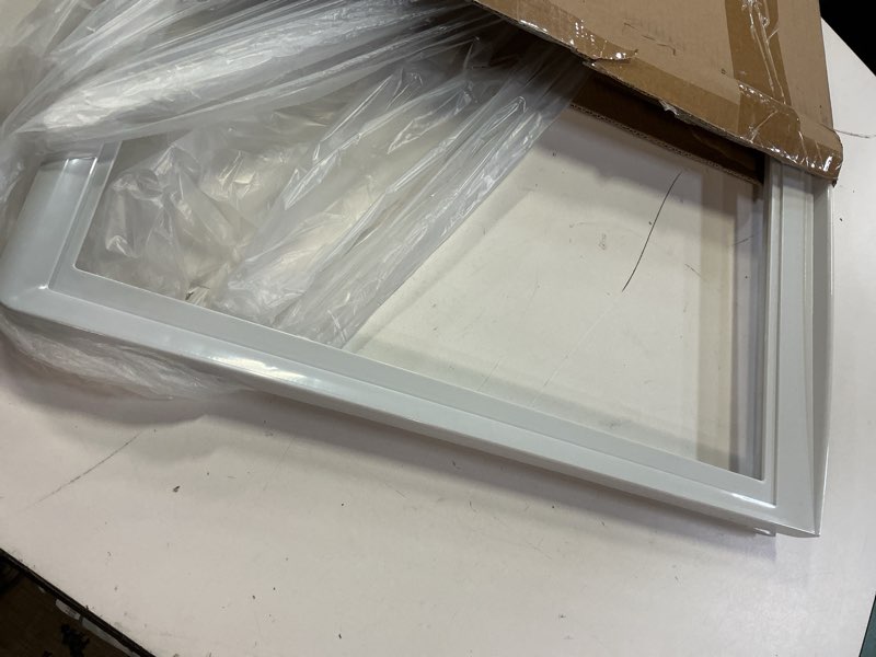 Condition photo showing Good Condition for 240350702 refrigerator crisper pan cover without glass, shelf frame replacement compatible with frigidaire kenmore refrigerators