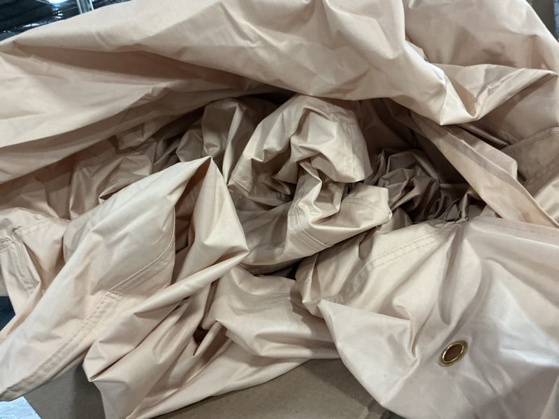 Condition photo showing As Is for Carport Canopy Sidewalls for 10'x20'x9.35' Carport with Ball Bungee Cords, Replacement Covers Canopy Walls for Car Tent Garage(Sidewalls Only) (Khaki) similar 