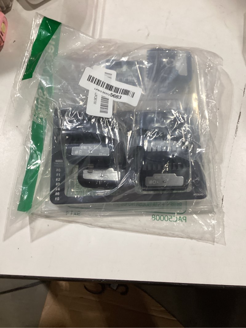 Condition photo showing Good Condition for andis 33640 bg-series premium metal clip comb set - provides sharp cutting blades with long-lasting performance, available in 7 different sizes – black