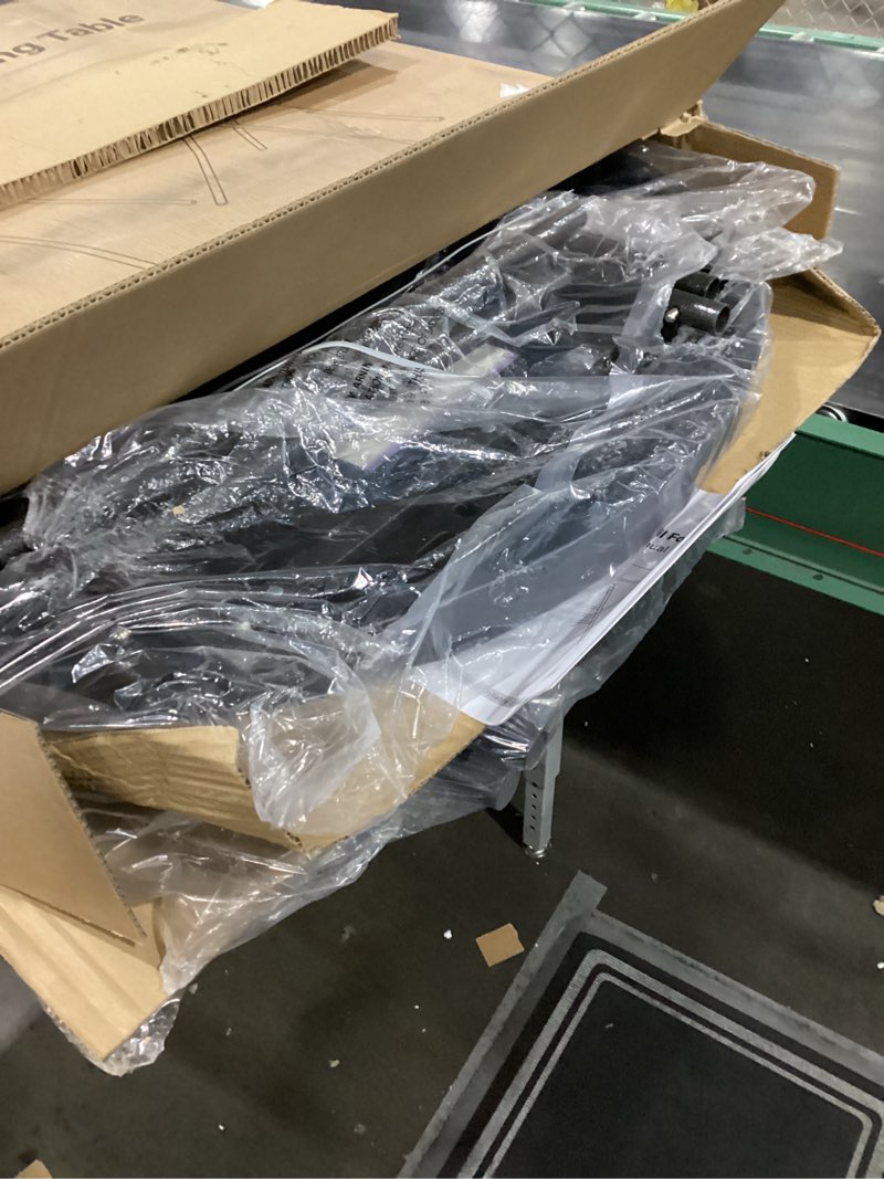 Condition photo showing New/Like New for Cocktail Table 28in Folding Round High Top Indoor Outdoor with Removable Legs, Tall Bistro Foldable Bar Height Table for Parties, Patio, Backyard, Dining Room, Events, Black- 2PCS Black 28''×43''/2PC