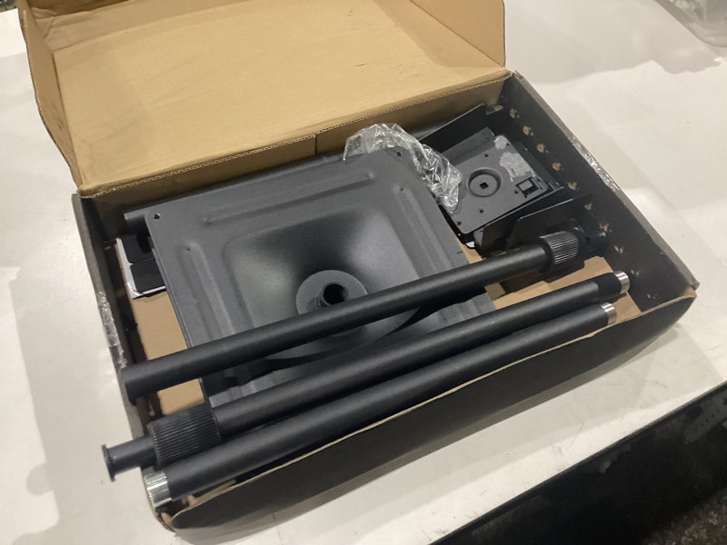 Condition photo showing Good Condition for perlesmith universal speaker stands for surround sound -height adjustable extend 33.3”to 45.1”, floor speaker stand for satellite & studio & bookshelf speakers up to 11lbs,1 pair black, psss2 weight 11 lbs