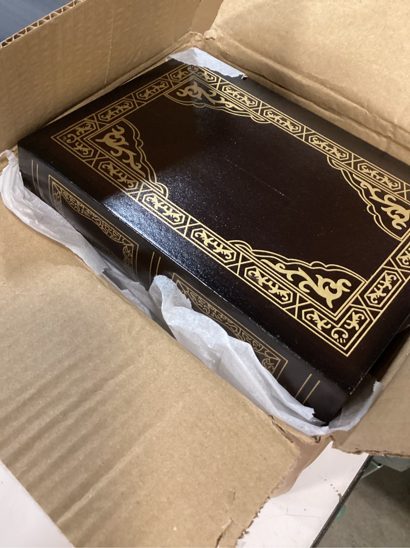 Condition photo showing New/Like New for tosnail 2 pack decorative book boxes wooden antique book decorations vintage storage box