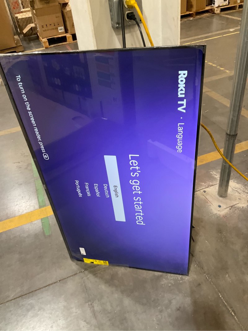 Condition photo showing New/Like New for roku smart tv – 50-inch select series, 4k hdr tv – roku tv with roku remote – flat screen led television with wi-fi for streaming live local news, sports, family entertainment 4k 50"