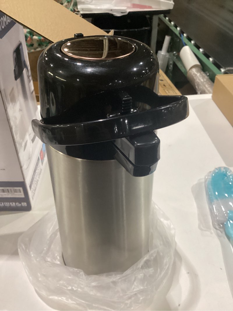Condition photo showing Good Condition for tomakeit airpot coffee carafe for keeping hot,102oz/3l coffee dispenser thermal with pump,insulated stainless steel hot beverage dispenser for parties,thermal carafe for hot drinks water tea chocolate press pump