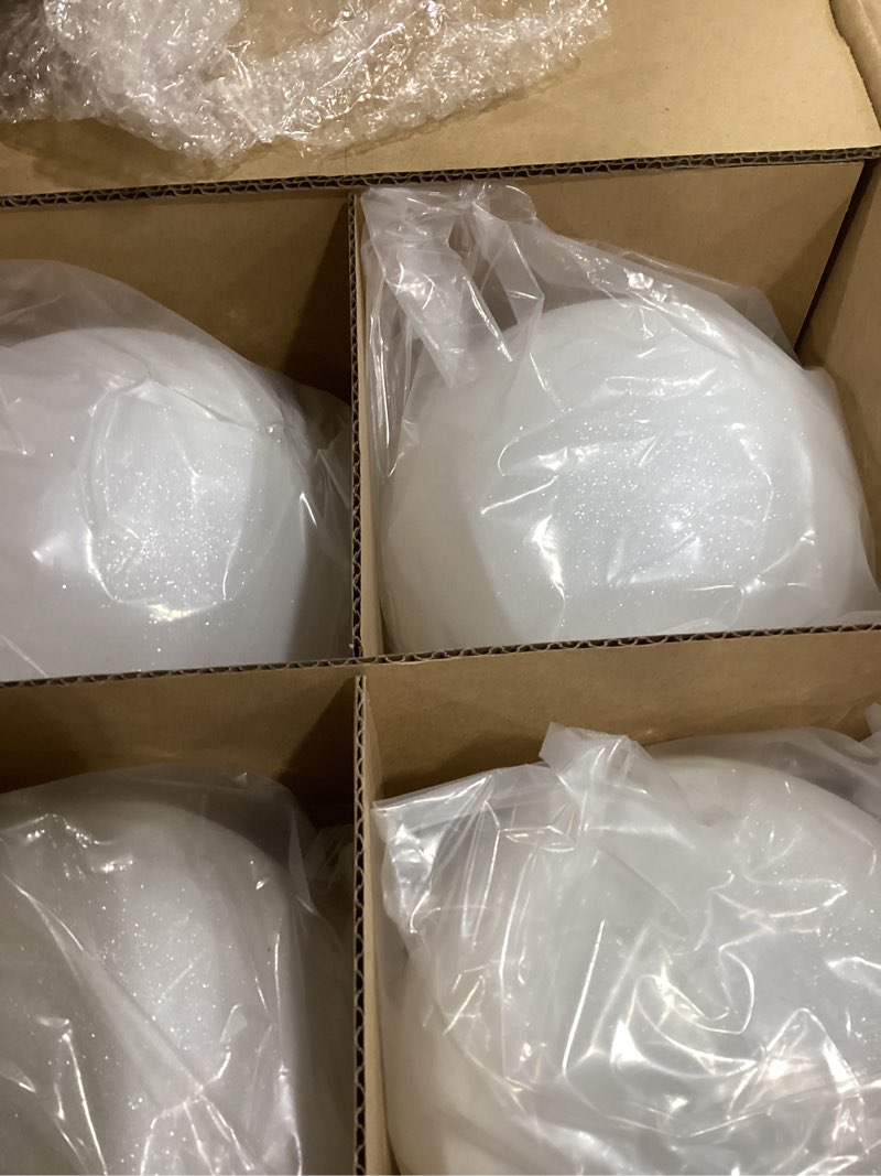 Condition photo showing New/Like New for Poen 12 Pcs 6 Inch Large Christmas Ball Ornaments Glitter Extra Large Christmas Ornaments Giant Xmas Balls Tree Decorations with Hanging Loop for Xmas Holiday Party Decor (White) White 12