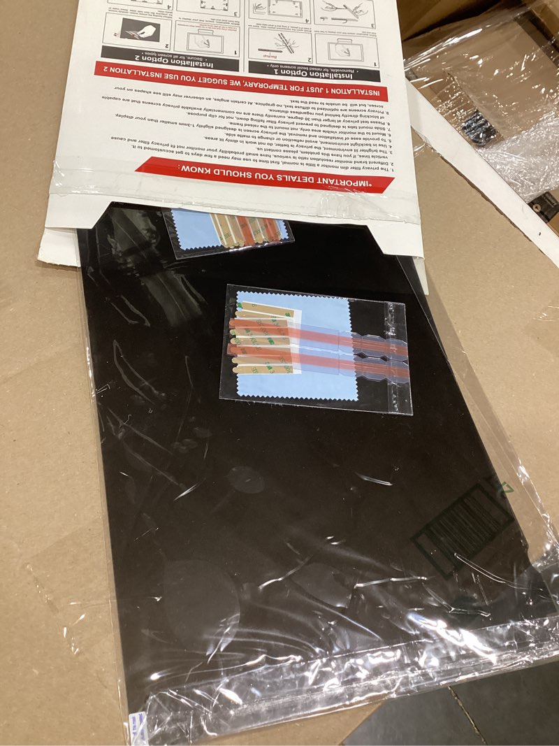 Condition photo showing Good Condition for magicmoon 2-pack 24 inch computer privacy screen filter, anti-spy/glare protector film for widescreen monitor with 16:9 aspect ratio (width x height: 531mm x 298mm)