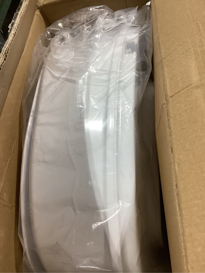 Condition photo showing New/Like New for Raised Toilet Seat with Lid for Elderly, 6" High Toilet Seat for Elongated or Standard Commode, Raised Toilet Seat for Seniors, Handicap Toilet Seat Riser with Cover