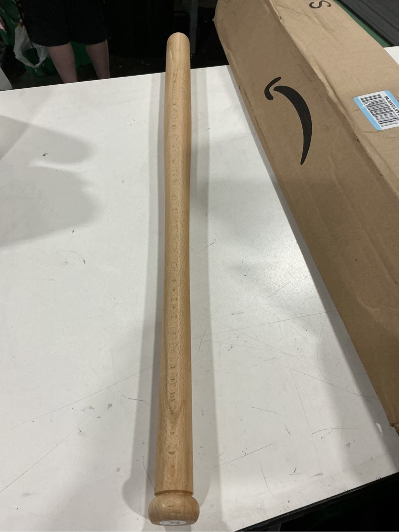 Condition photo showing As Is for baseball bat,wooden baseball bats adult training bat,33-inch wood softball bat for home self defense
