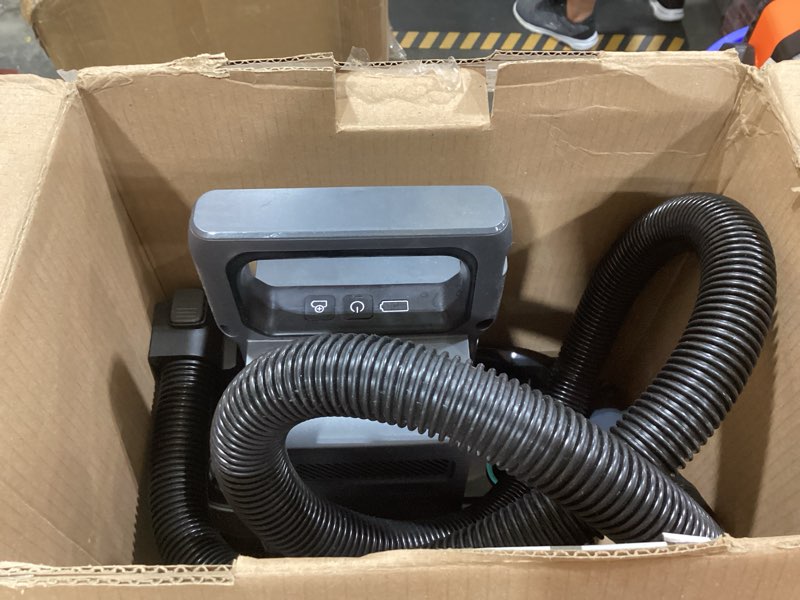Condition photo showing As Is for bissell little green mini portable carpet and upholstery deep cleaner, car/auto detailer, with hydrorinse self-cleaning tool and 4" tough stain tool, tea green, 4075