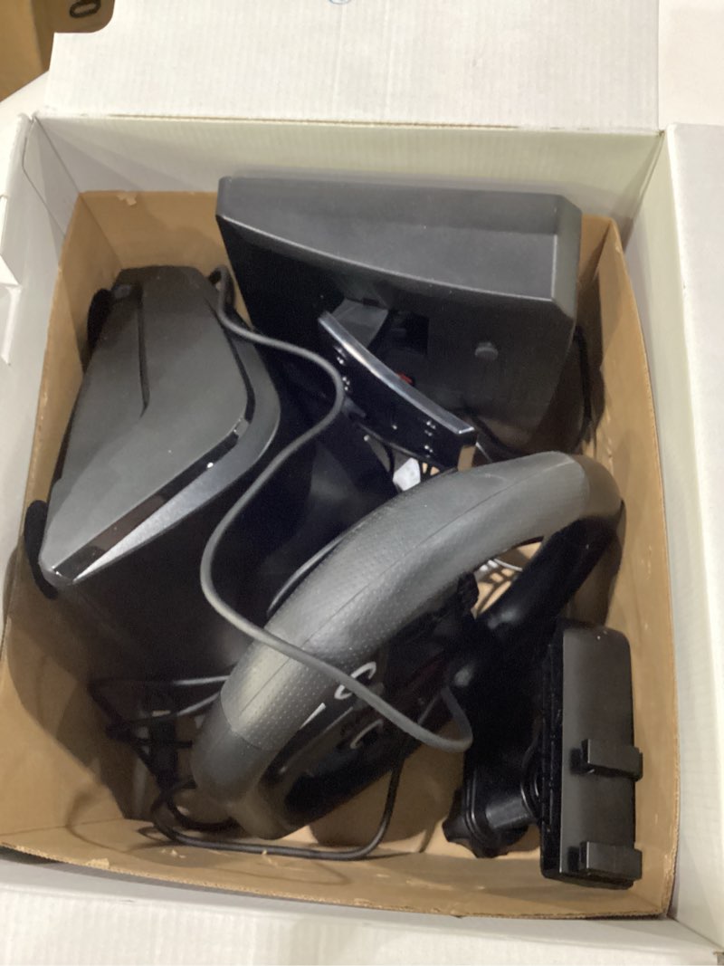 Condition photo showing Good Condition for USED SUBSONIC – Superdrive 270 GT-5 Steering Wheel - PS5 LED Steering Wheel with Dual Sticks, 270° Rotation, Pedals and Paddle Shifters. Compatible with PS5 and PC – Black