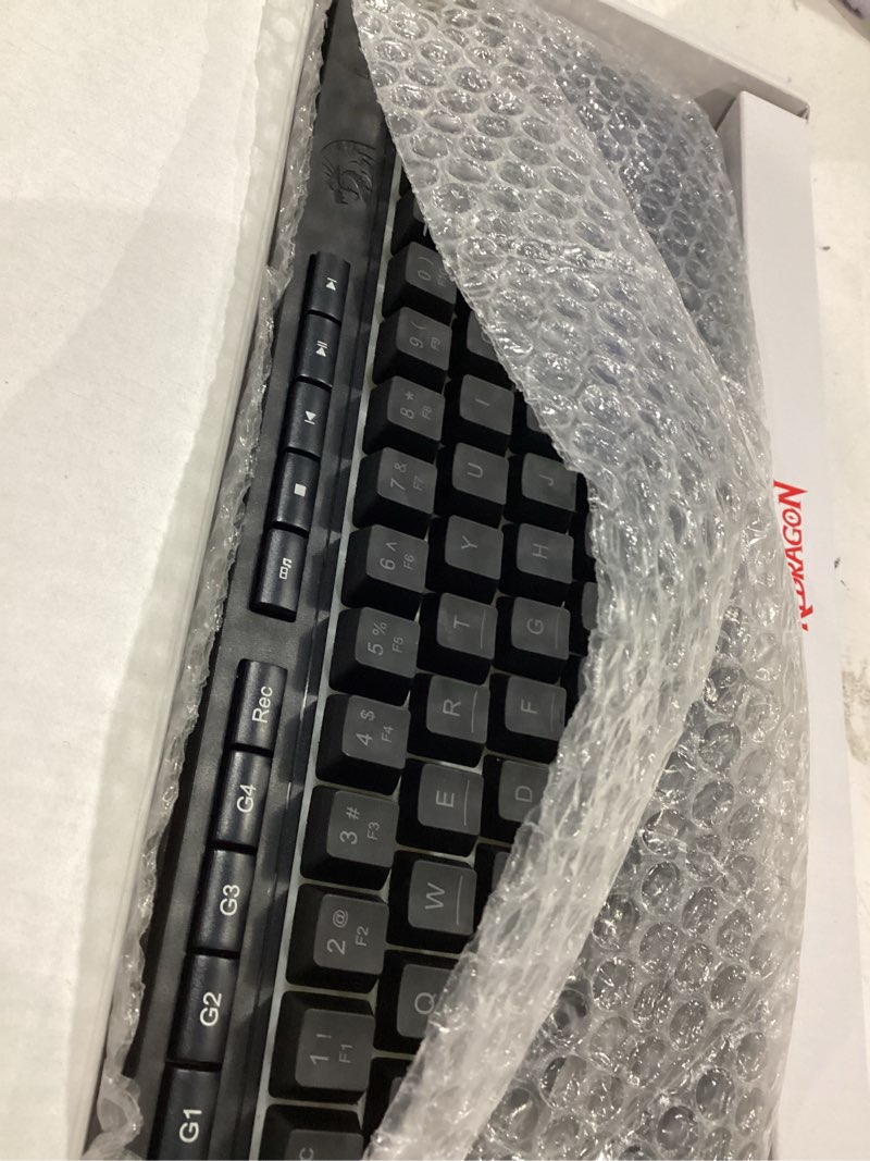 Condition photo showing Good Condition for redragon portable wireless gaming keyboard, bluetooth/2.4ghz/usb-c wired, rgb backlit, 60% mini quiet macro membrane keyboard, rechargeable 4000mah battery, anti-ghosting for win/mac
