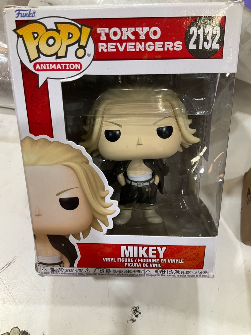 Condition photo showing New/Like New for funko pop! animation: tokyo revengers - mikey - collectable vinyl figure - gift idea - official merchandise - toys for kids & adults - anime fans - model figure for collectors and display