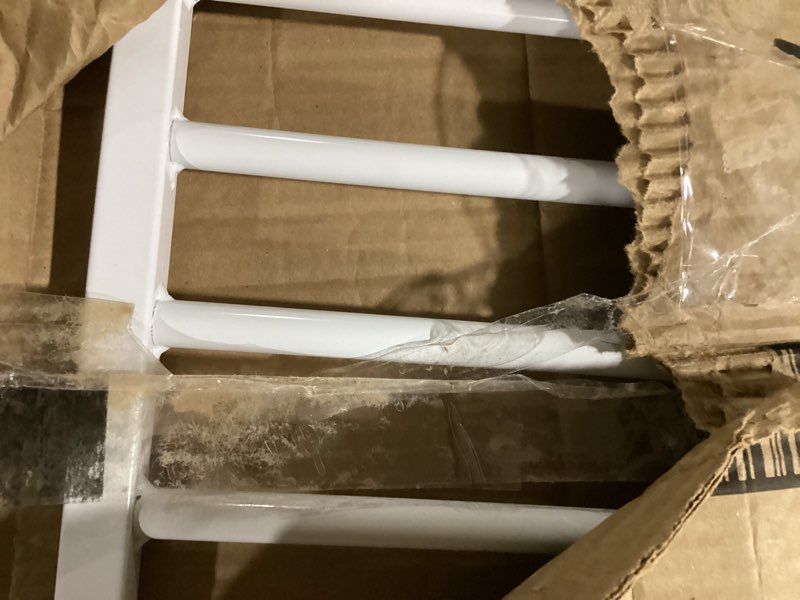 Condition photo showing Good Condition for regalo safety 38" baby gate for doorways & bottom of stairs, pressure mount design for babies, toddlers & pets, tested & safe for 30 years, american designed, american owned, white white 29-38.5"w x 30"h