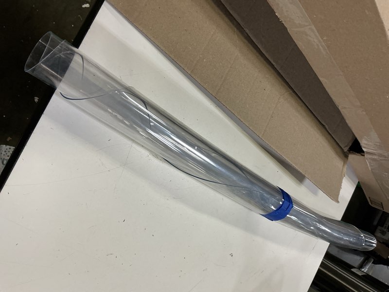 Condition photo showing Good Condition for round clear table protector, 36" round, 1.5mm thick, clear vinyl table cover, scratch, heat & water resistant, dining table clear 1.5mm 36" (round)