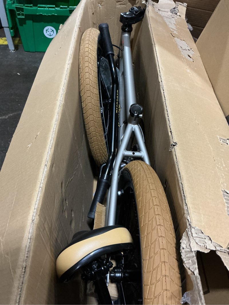 Condition photo showing As Is for vollsch freestyle bmx bikes 18 20 inch kids bicycle for 6-15 years old teens, boys, girls, beginner-lever riders,multiple colors titanium silver ruckus 20'' (with 4 pegs)