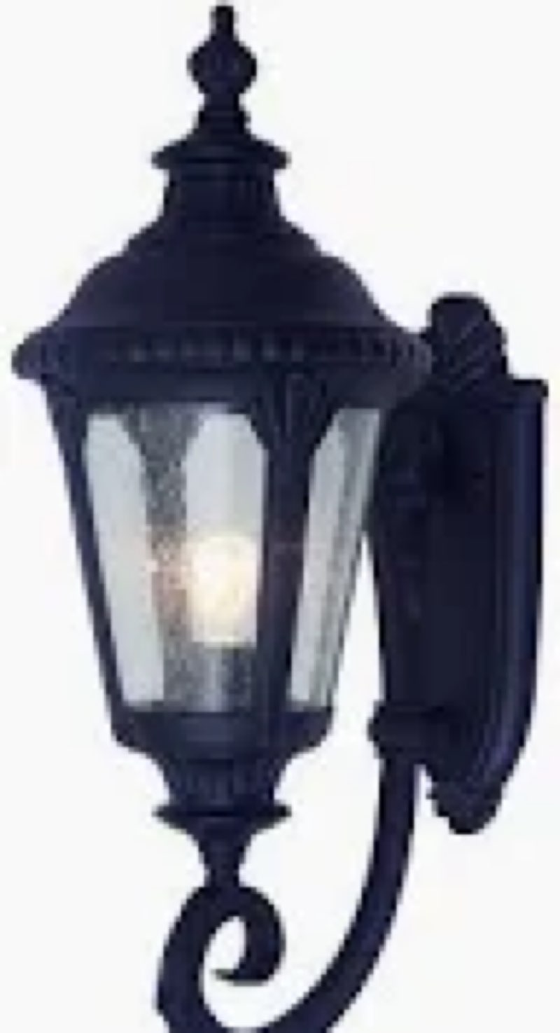 Similar Trans Globe Imports 5040 BK Traditional One Light Wall Lantern from Commons Collection in Black Finish,