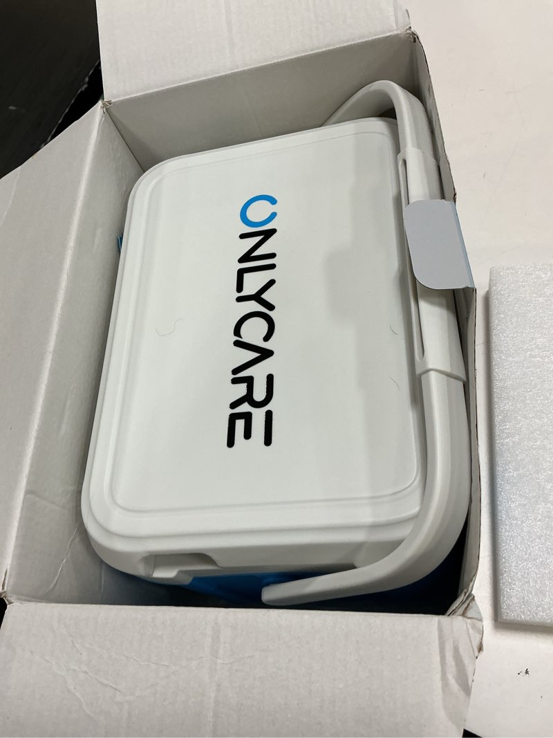 Condition photo showing As Is for ice machine for knee after surgery, portable cold therapy machine, program timer ice therapy machine with quiet pump, cold compress pad for ankle, arm joints, sports injuries, cryotherapy pain relief