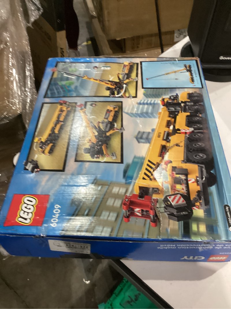 Condition photo showing Good Condition for LEGO City Yellow Mobile Construction Crane Toy Set for Boys and Girls, Long Extendable Boom and 4 Worker Minifigures Included for Imaginative Role Play, Construction Toy Birthday Gift for Kids, 60409
