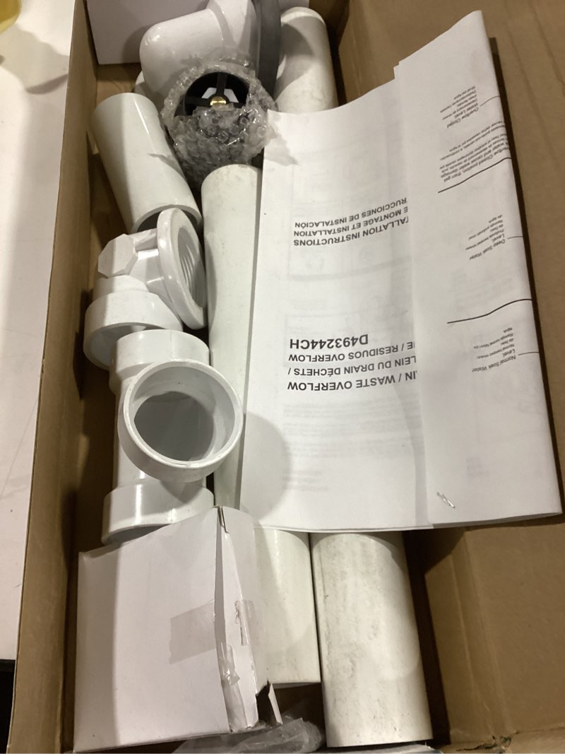 Westbrass D493244CHM-62 Bath Waste & Overflow Assembly with Patented Deep Soak Faceplate Cover and T