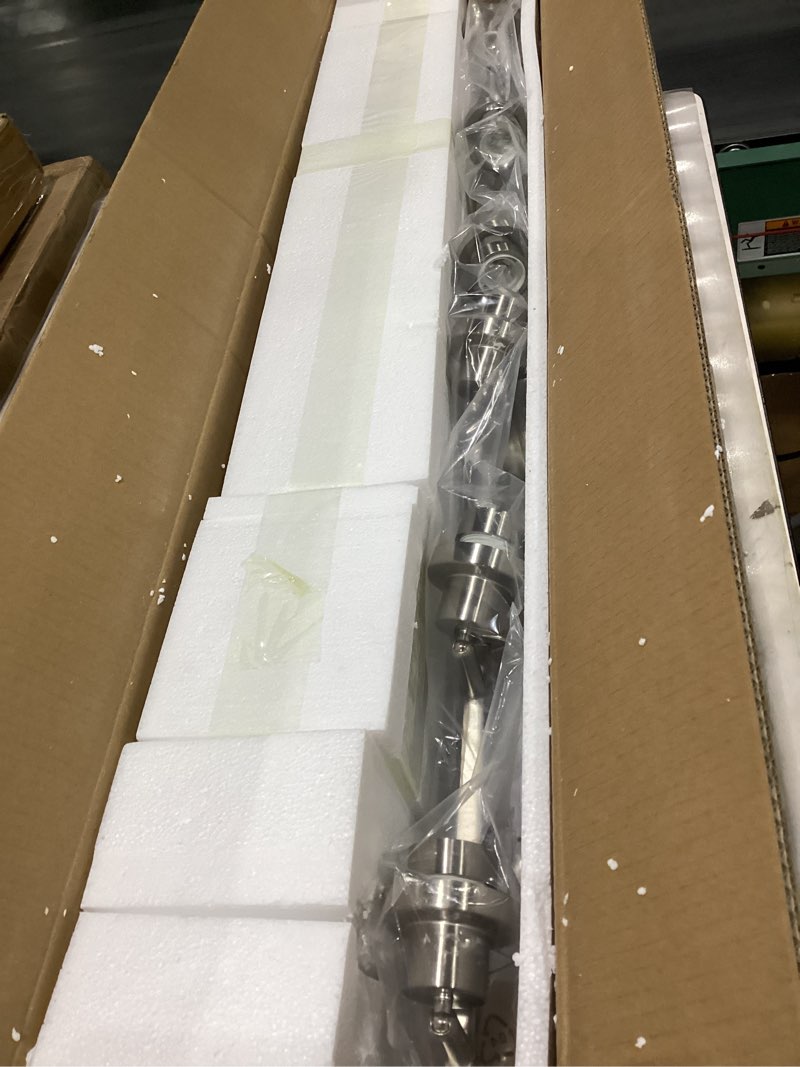 Condition photo showing New/Like New for MELUCEE 6-Light Track Lighting Kit Brushed Nickel Semi Flush Mount Ceiling Light Fixture with 6 Rotatable Light Heads, Industrial Accent Lighting for Foyer Art Wall Kitchen, Clear Glass Shade Brushed Nickel 6-Light