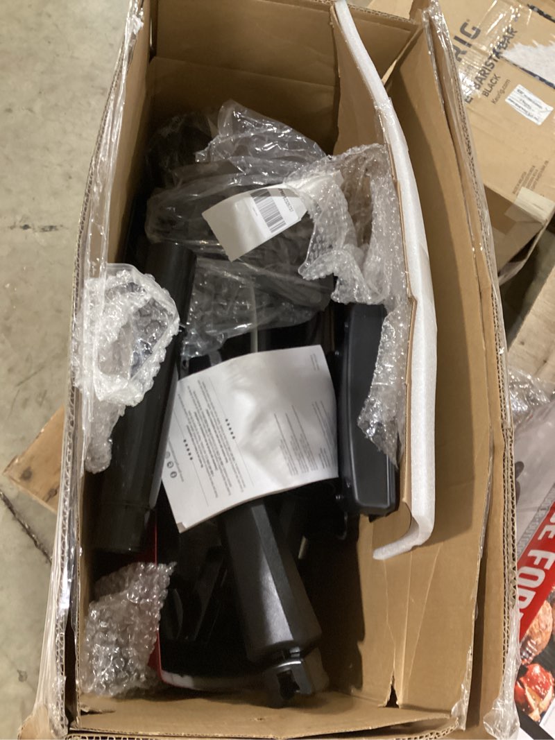 Condition photo showing As Is for George Foreman Indoor Outdoor Electric Grill, Non-Stick Grill Griddle Plate, Healthy Grilling Drip Tray Reduces Fat, Portable Barbeque