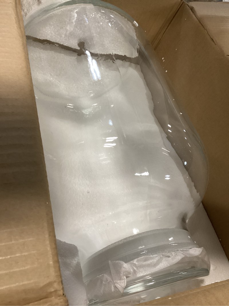 Condition photo showing Good Condition for maxdot large glass jar with airlock lid 6.6 gallon large storage glass jars wide mouth fermentation jar with ropes fermentation container jug for wine making clear 6.6 gallon airlock lid