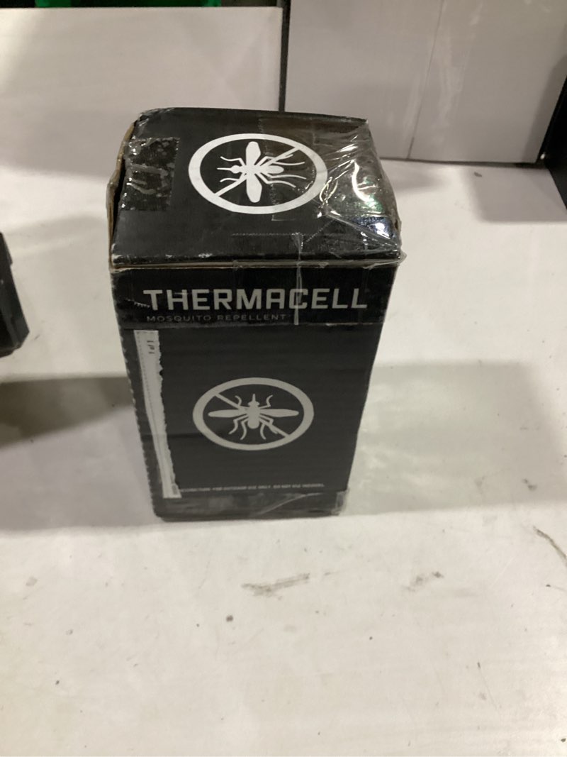 Condition photo showing Good Condition for thermacell e-zoneguard patio max rechargeable mosquito repeller with 20-foot zone of scientifically proven outdoor protection; 12-hr battery; 36-hr refill; bug spray alternative; fast charging dock 12 hr battery + charging dock + 36 hr refill - black