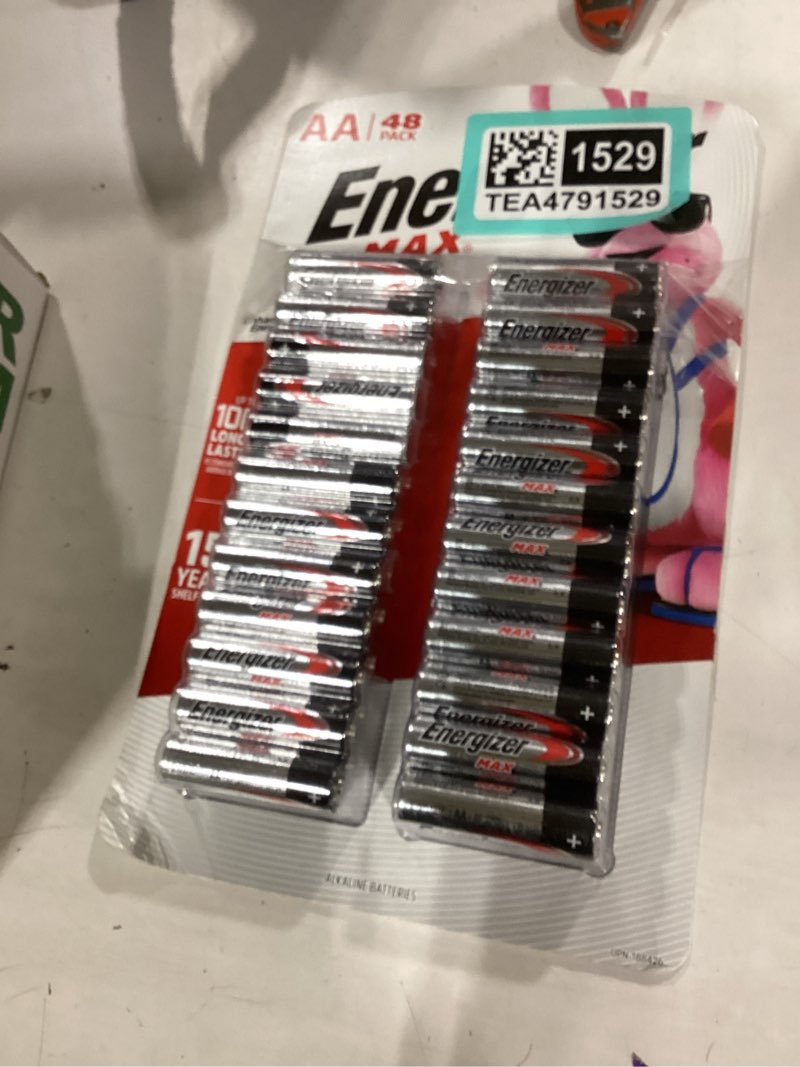 Condition photo showing New/Like New for energizer max alkaline aa batteries, 48-pack