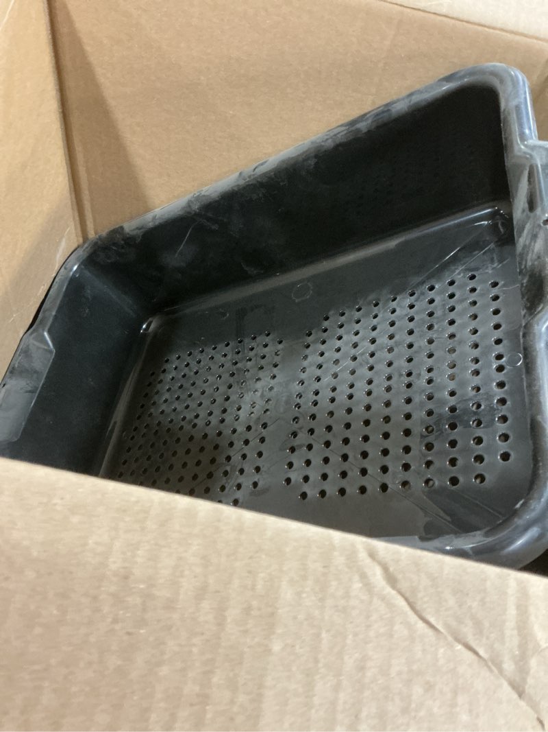 Condition photo showing As Is for thunder group plbt505bpf bus box 1-compartment 21-1/2"l x 15-3/8"w x 5" deep