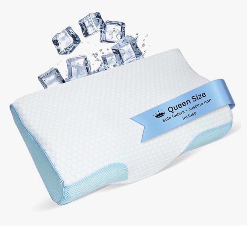 derila queen size cooling pillowcase | optimal temperature control for your memory foam pillow for perfect sleep. quality material white pillowcase pillows cooling pillowcase | white