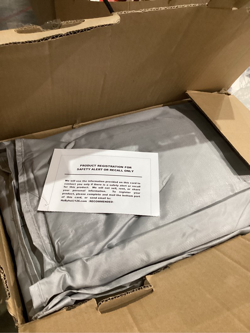 Condition photo showing As Is for Baby Playpen 50x50 Inch, Play Pens for Babies and Toddlers Baby Fence Play Yards for Indoor & Outdoor with Breathable Mesh Anti-Fall Playpen Light Grey 50"x50"