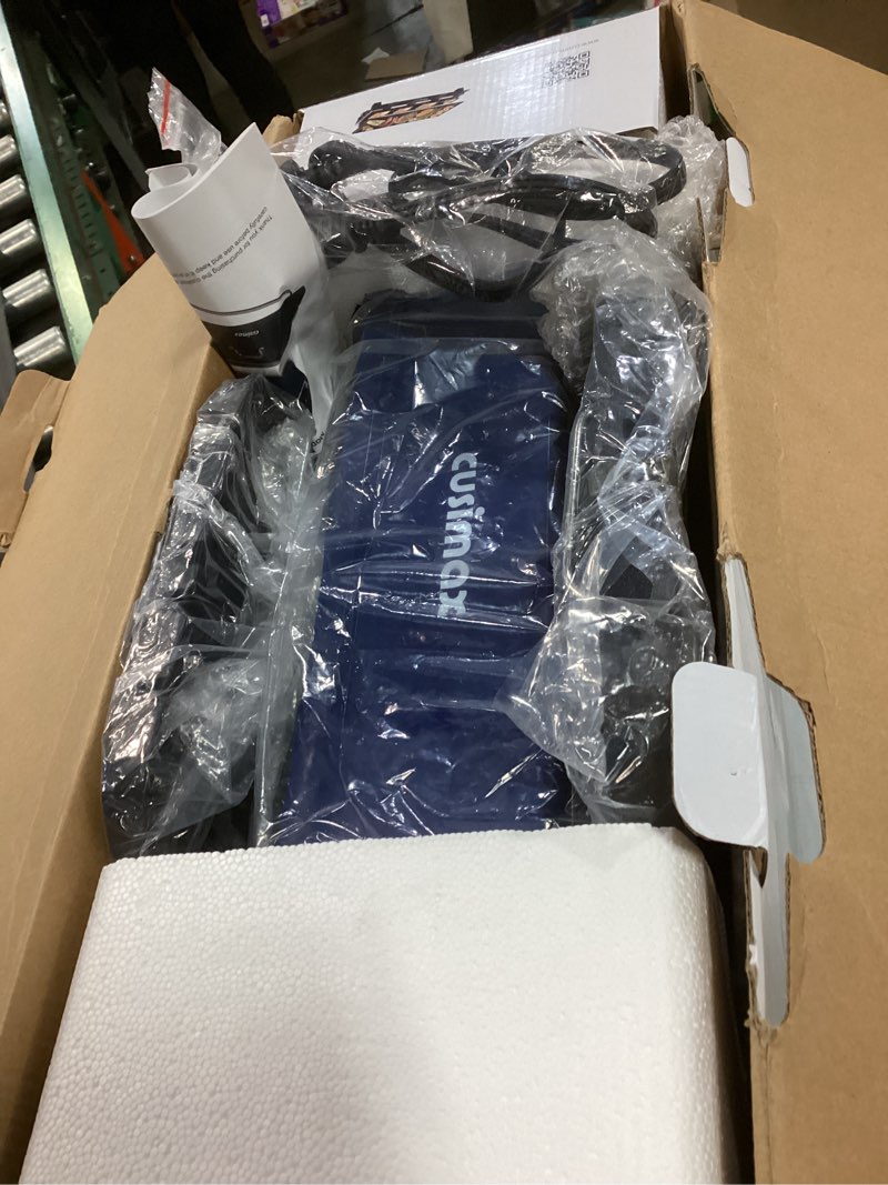 Condition photo showing Good Condition for Smokeless Grill, CUSIMAX 1500W Indoor Grill, Electric Grill Griddle with LED Smart Display & Tempered Glass Lid, Portable Korean BBQ Grill, Non-stick Removable Grill & Griddle Plate Double Grill Plates Blue