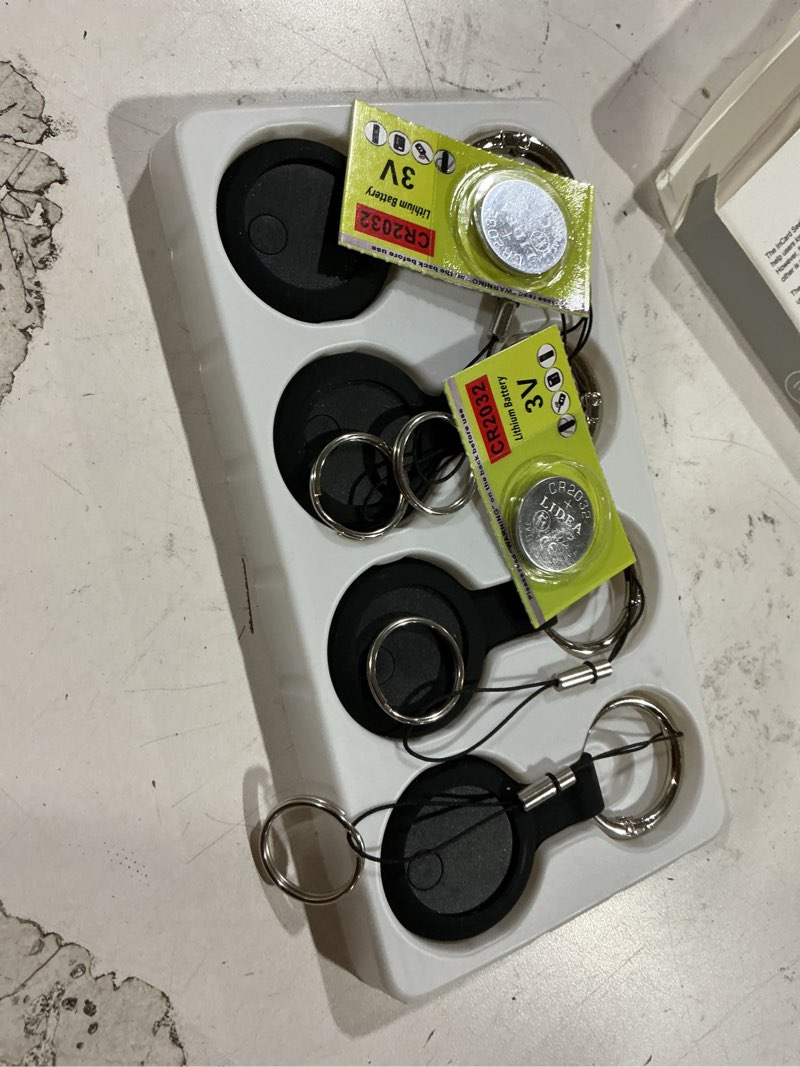 Condition photo showing Good Condition for android tracker tags, 4 pack google certified smart tracker with silicone cases, works with google find hub for keys, luggage, backpacks, pets, ip67 waterproof & replaceable battery (android only) android-4 pack