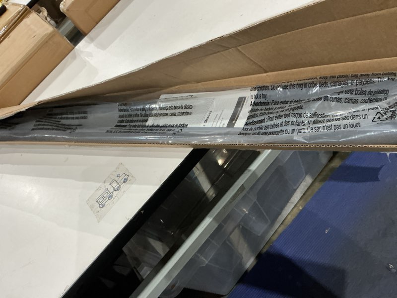 Condition photo showing New/Like New for lazblinds cordless cellular shades, blackout privacy light blocking honeycomb shade pleated blinds for window size 45'' w x 64'' h, dark grey