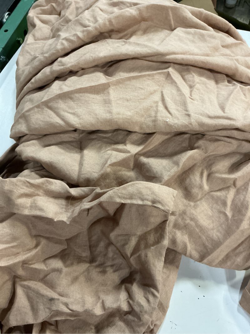 Condition photo showing Good Condition for quince, european organic linen duvet cover (twin) desert sunset