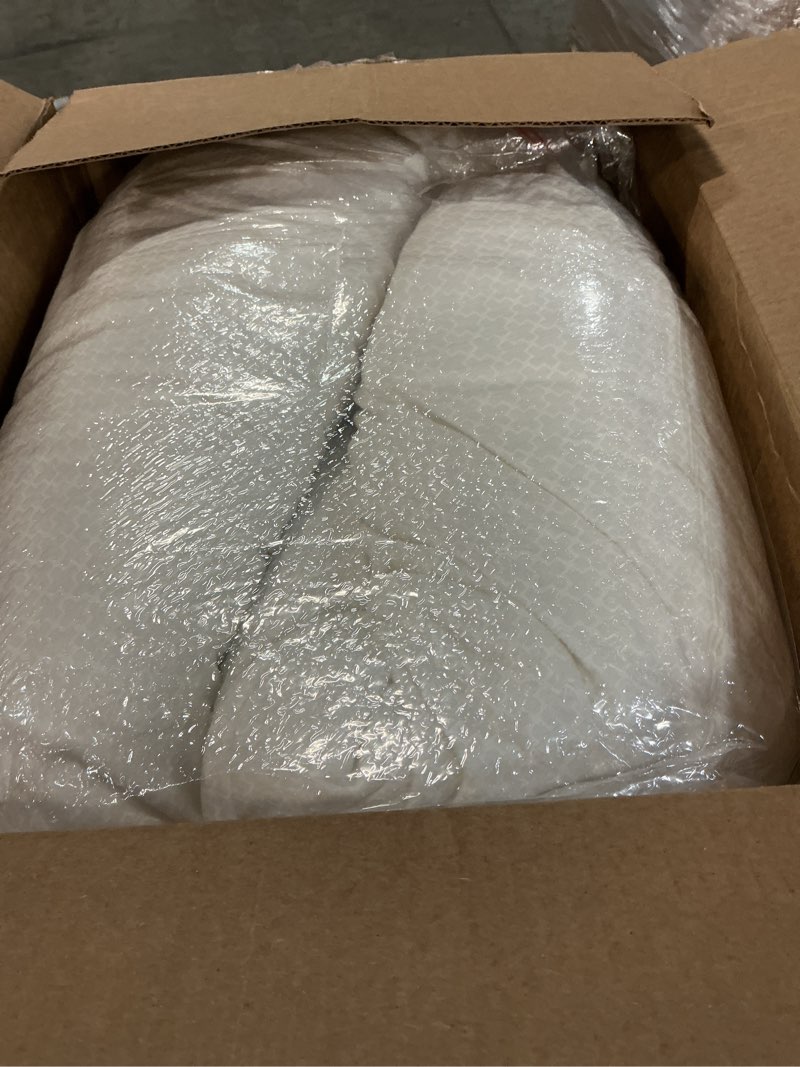 Condition photo showing Good Condition for SyMax 7.8"x76" Body Pillow for King Bed, Memory Foam Bolster w/Removable Velvet Cover, Headboard Gap Filler Pillow, White White King