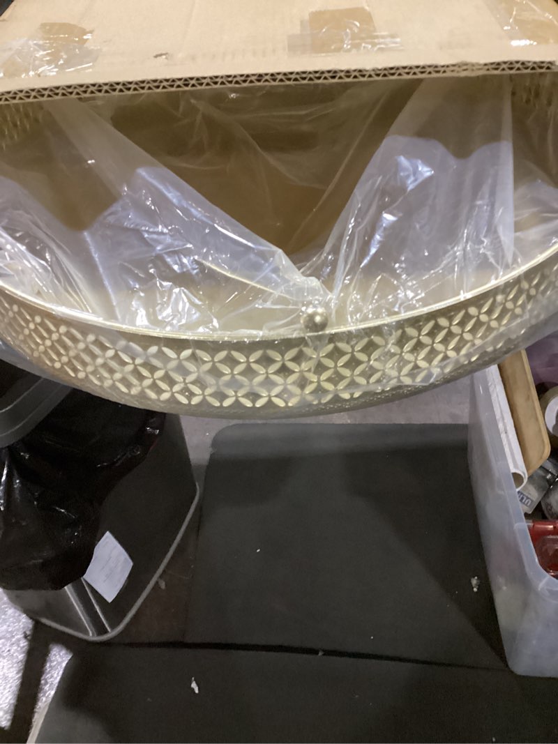 Condition photo showing New/Like New for cake stand, metal round cupcake dessert stand cake display holder for wedding party birthday baby showers anniversary,gold 16" 16in
