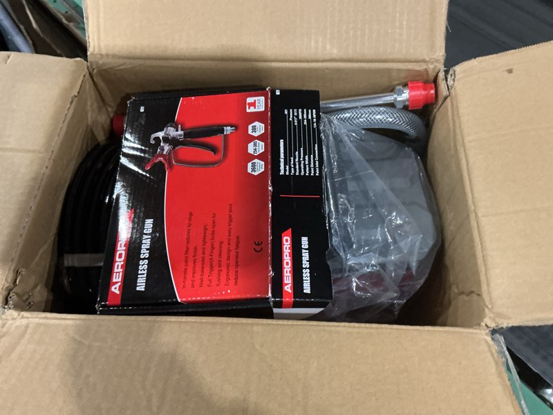 Condition photo showing New/Like New for AEROPRO Tools Airless Paint Sprayer for House Painting, 3000PSI High Pressure, Thinning-Free, with Tip Sets & Tip Extension, Indoor Paint Sprayer for 5 Gallon DIY Painting Projects