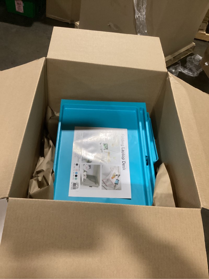 Condition photo showing Good Condition for Dial Industries Lap, Bed or Sofa Tray, Breakfast in Bed Table with Folding Legs, Blue, 2 Pack