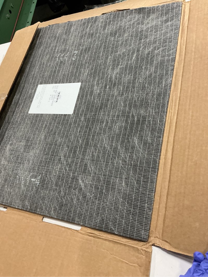 Condition photo showing Good Condition for Mohawk Advance 24" x 24" Berber (Loop pile), 0.09" Pile Height, Carpet Tile, PET Fiber, Inside Scoop Color, (24 Tiles), (96 sqft/carton) Inside Scoop 24" L x 24" W Carton