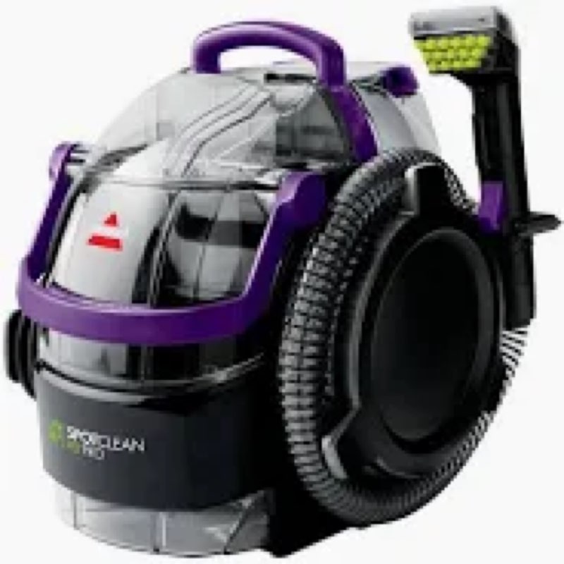 BISSELL SpotClean Pet Pro Carpet Cleaner, 2458, Black & Grapevine Purple