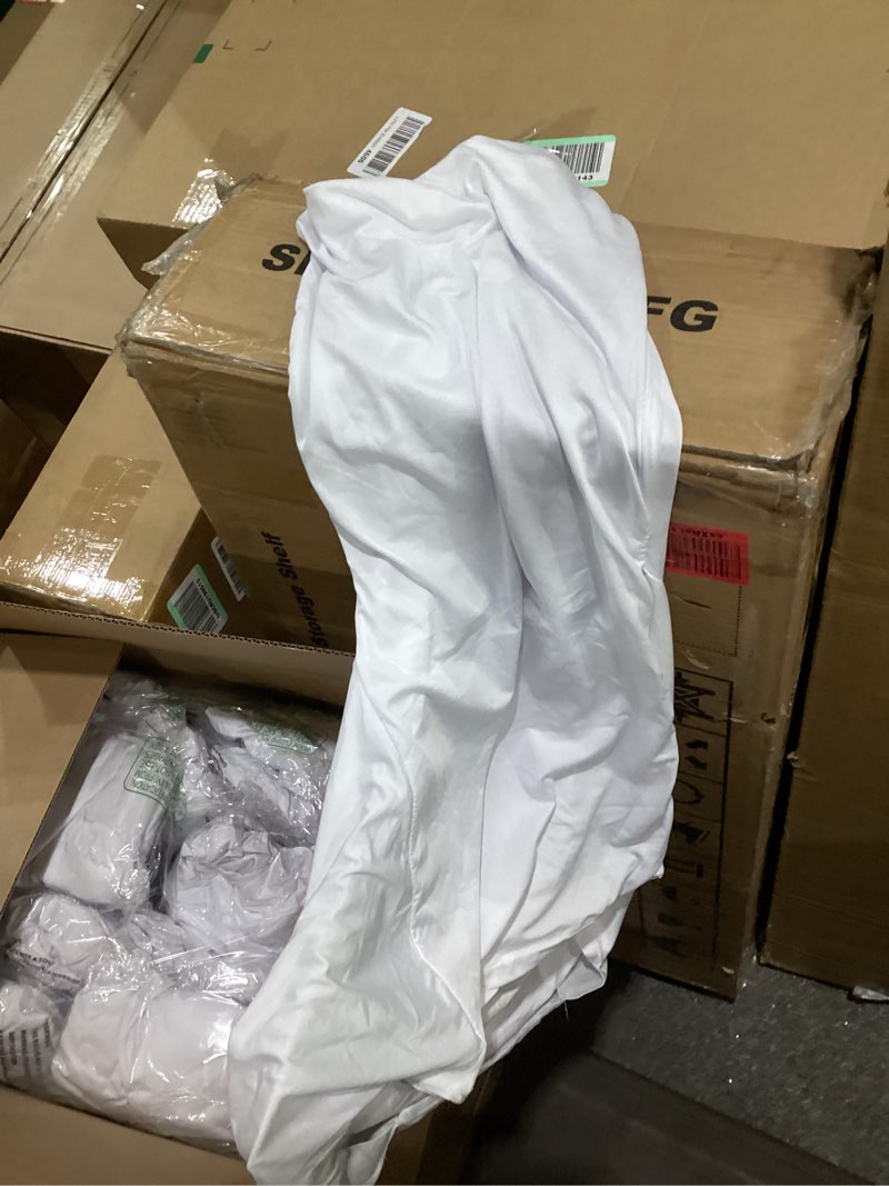 Condition photo showing Good Condition for VEVOR 100 Pcs White Chair Covers Polyester Spandex Chair Cover Stretch Slipcovers for Wedding Party Dining Banquet Flat-Front Chair Covers 100PCS White-a