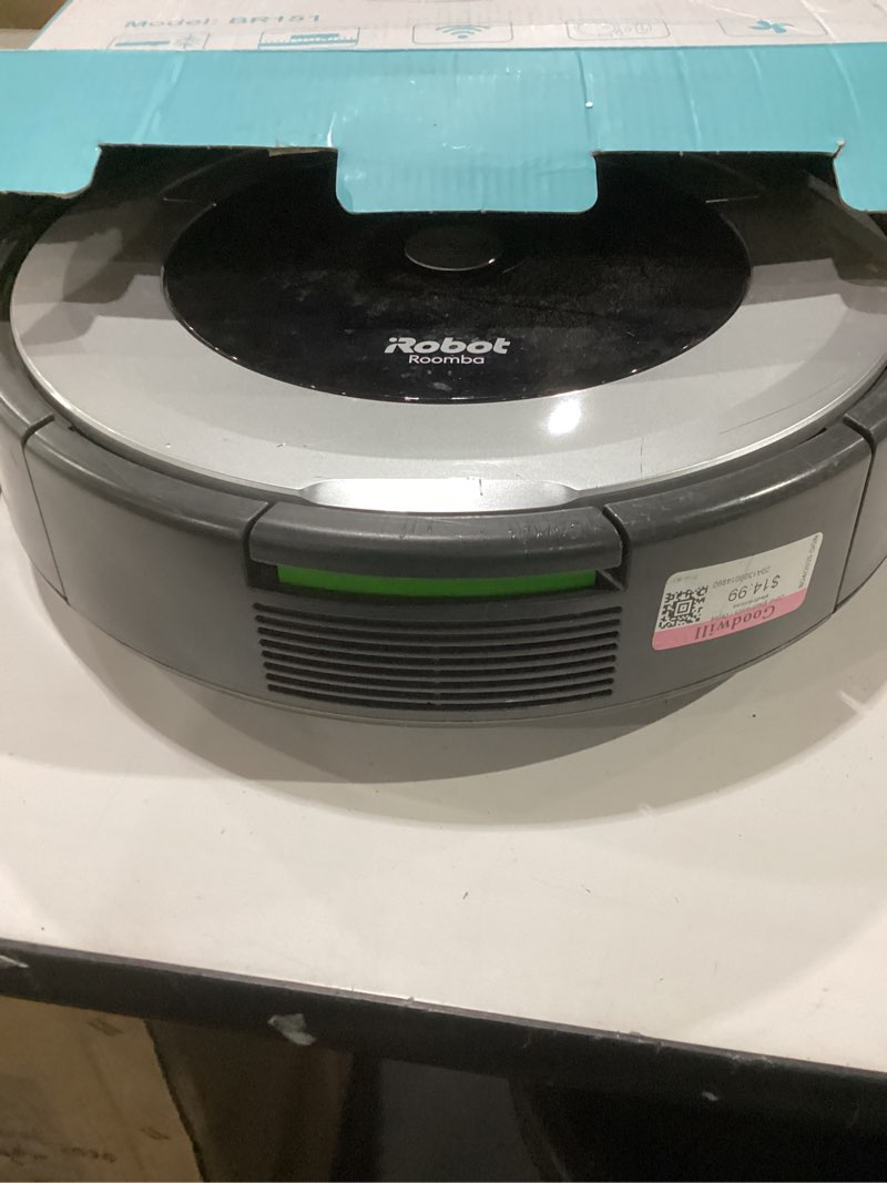 Condition photo showing As Is for iRobot Roomba 105 Vac Robot Vacuum - Easy to use, Intense Power-Lifting Suction, LiDAR Navigation, Multi-Surface Cleaning, Cleans in Neat Rows, Self-Charging