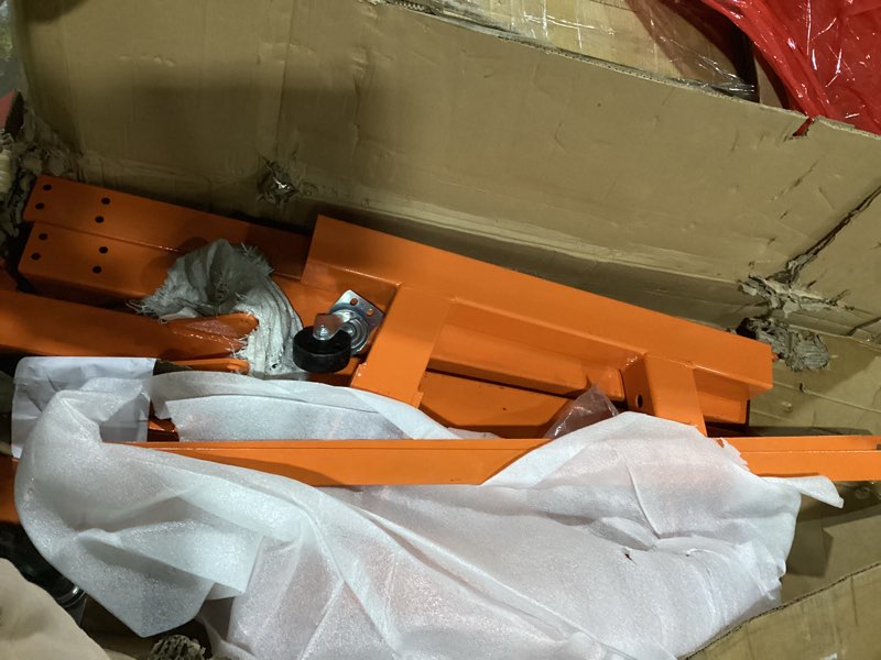 Condition photo showing Good Condition for 2 Ton Folding Hydraulic Engine Hoist Cherry Picker, 4400 Lbs Capacity, Adjustable Telescoping Boom, Heavy Duty Shop Crane with Load Leveler & 6 Swivel Wheels, for Garage Workshop Warehouse Automotive