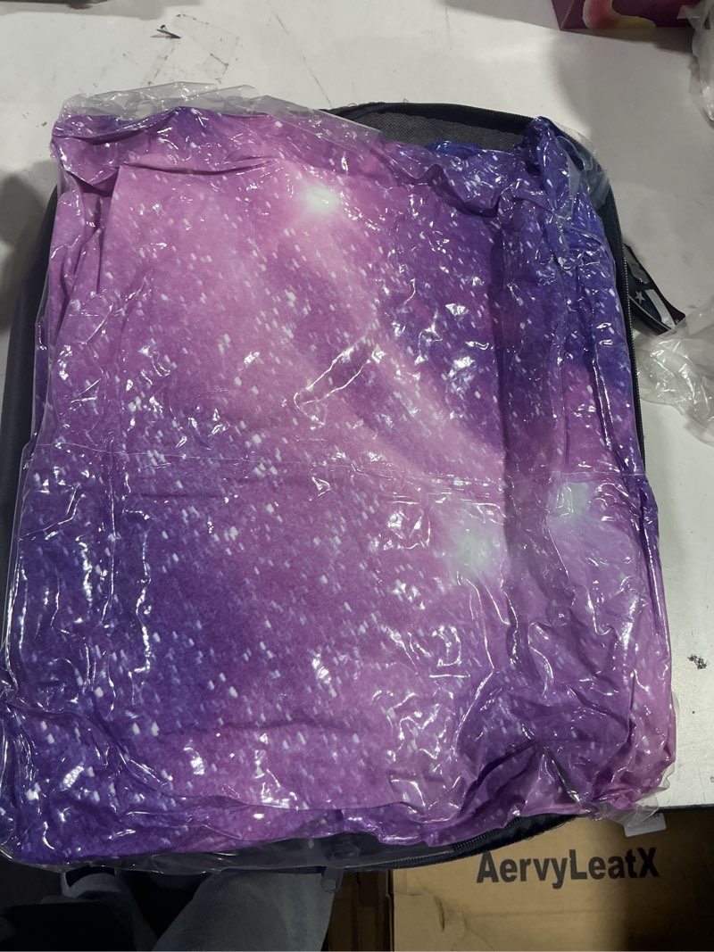 Condition photo showing New/Like New for AILONEN Purple Space Unicorn Comforter Set, Superior Kids Bedding Set Queen for Teen Girls and Boys,Bed-in-a-Bag Printed Galaxy Bed Sets,Microfiber,(1 Comforter 2 Pillowcases 3 Piece) T5 Queen