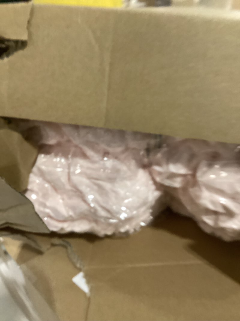 Condition photo showing New/Like New for Chunky Knit Blanket Throw - 100% Hand Knitted Chunky Soft Throw Blanket for Couch, Thick and Warm Blanket for Winter, Pink, 50x60 Inches Pink Throw (50" x 60")